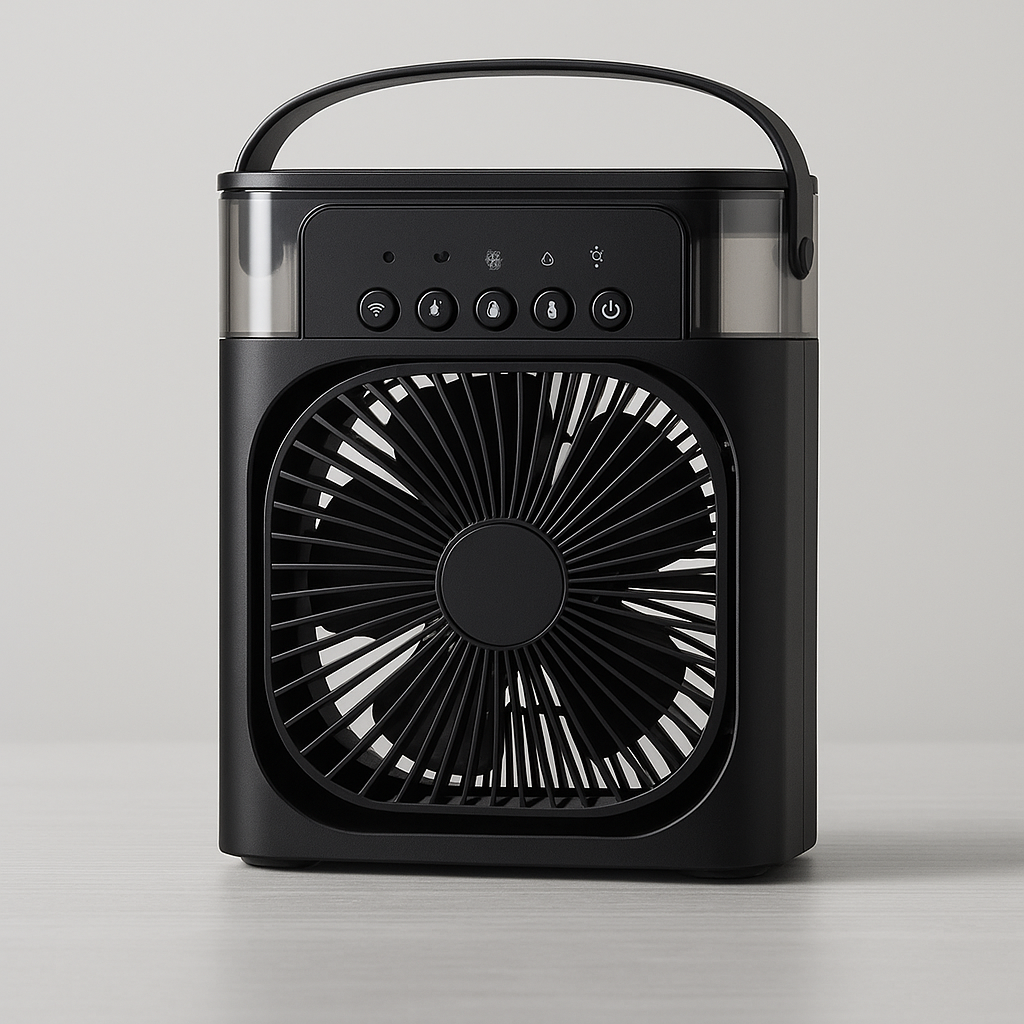 VENTILADOR CON HUMIFICADOR LED